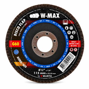 PACK 10 DISCOS FLAP 115MM W-MAX (WURTH)
