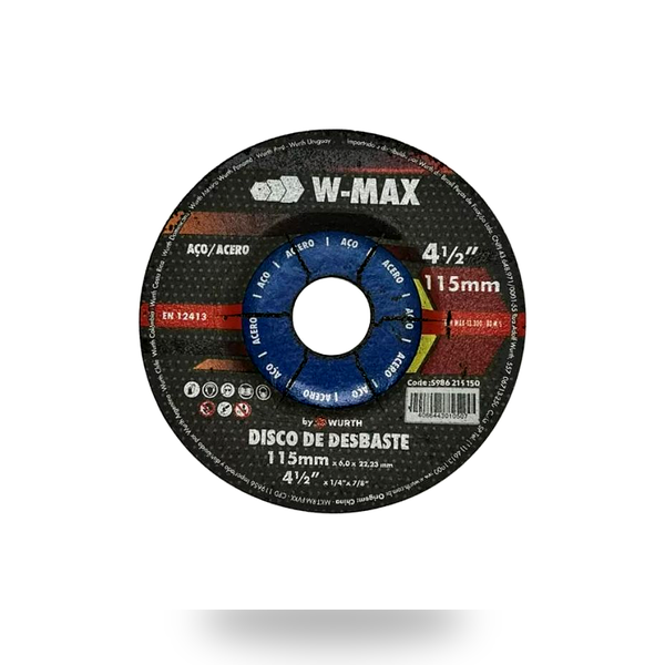 DISCO DESBASTE 4 1/6 X 6 MM W-MAX