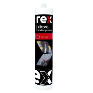SILICONA ALTA TEMPERATURA ROJO 300 ML - REX