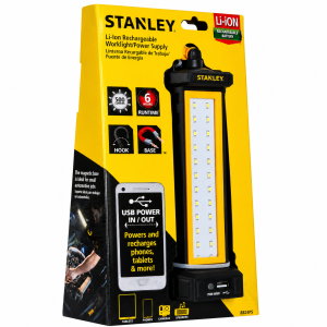 LINTERNA DE TRABAJO RECARGABLE 650 LUMENES - STANLEY