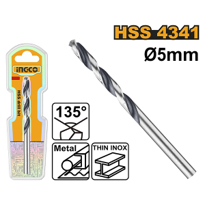BROCA PARA METAL HSS INGCO 5 MM