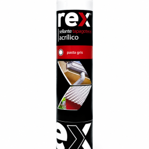 SELLANTE TAPAGOTERAS ACRILICO GRIS 300 ML - REX