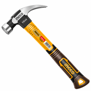 MARTILLO INGCO CARPINTERO M/FIBRA VIDRIO 16 OZ./450 GRS